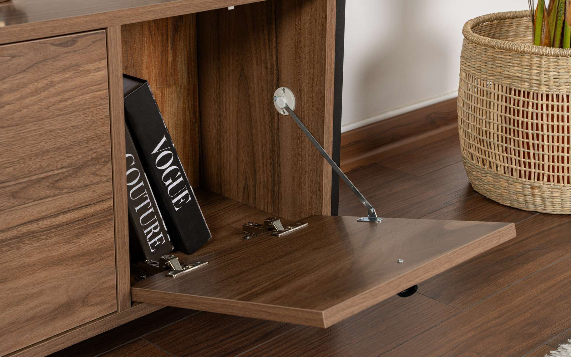 Masa consola Solans, nuc + negru  5